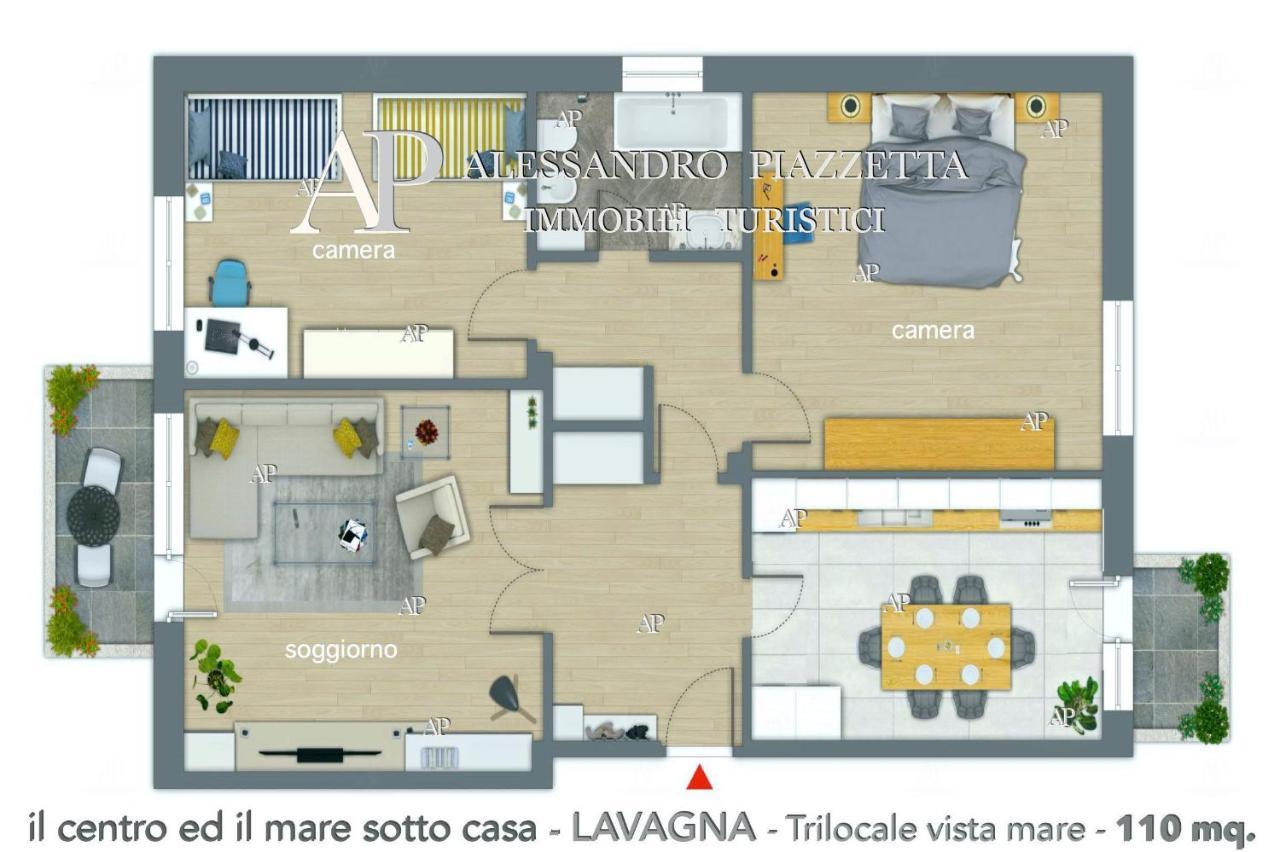 Apartamento Il Centro Ed Il Mare Sotto Casa Lavagna Exterior foto